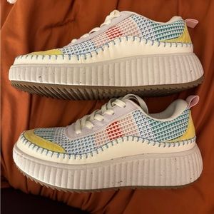 Colorful platform sneakers